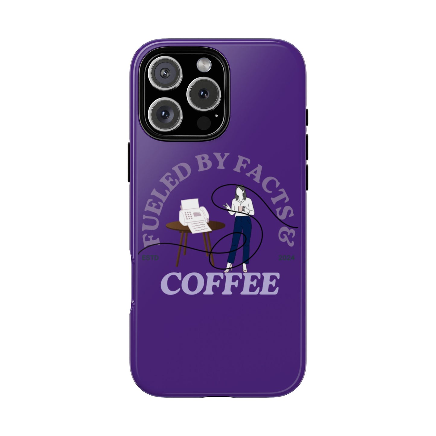 Fueled by Facts & Coffee Phone Case