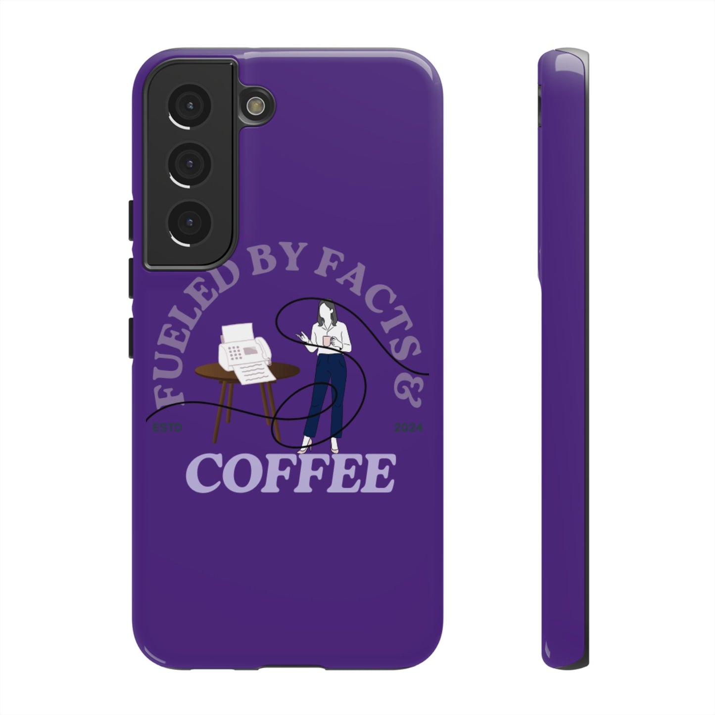 Fueled by Facts & Coffee Phone Case