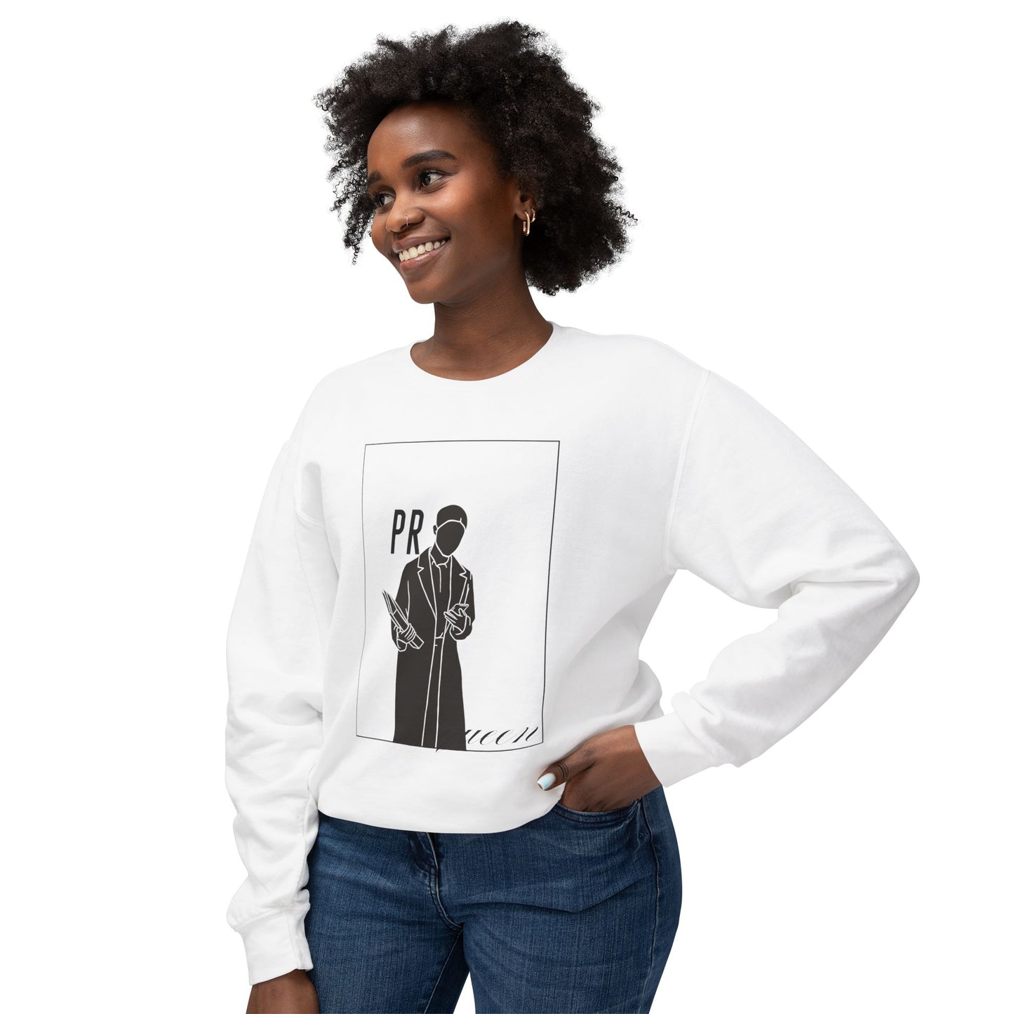 PR Queen Statement Pullover Unisex Lightweight Crewneck Sweatshirt