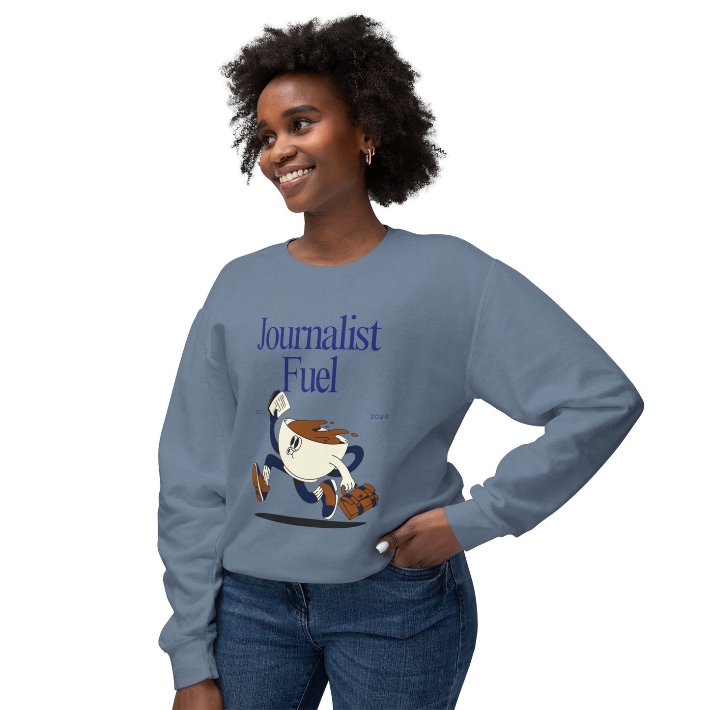 Journalist Fuel Lightweight Crewneck Sweatshirt