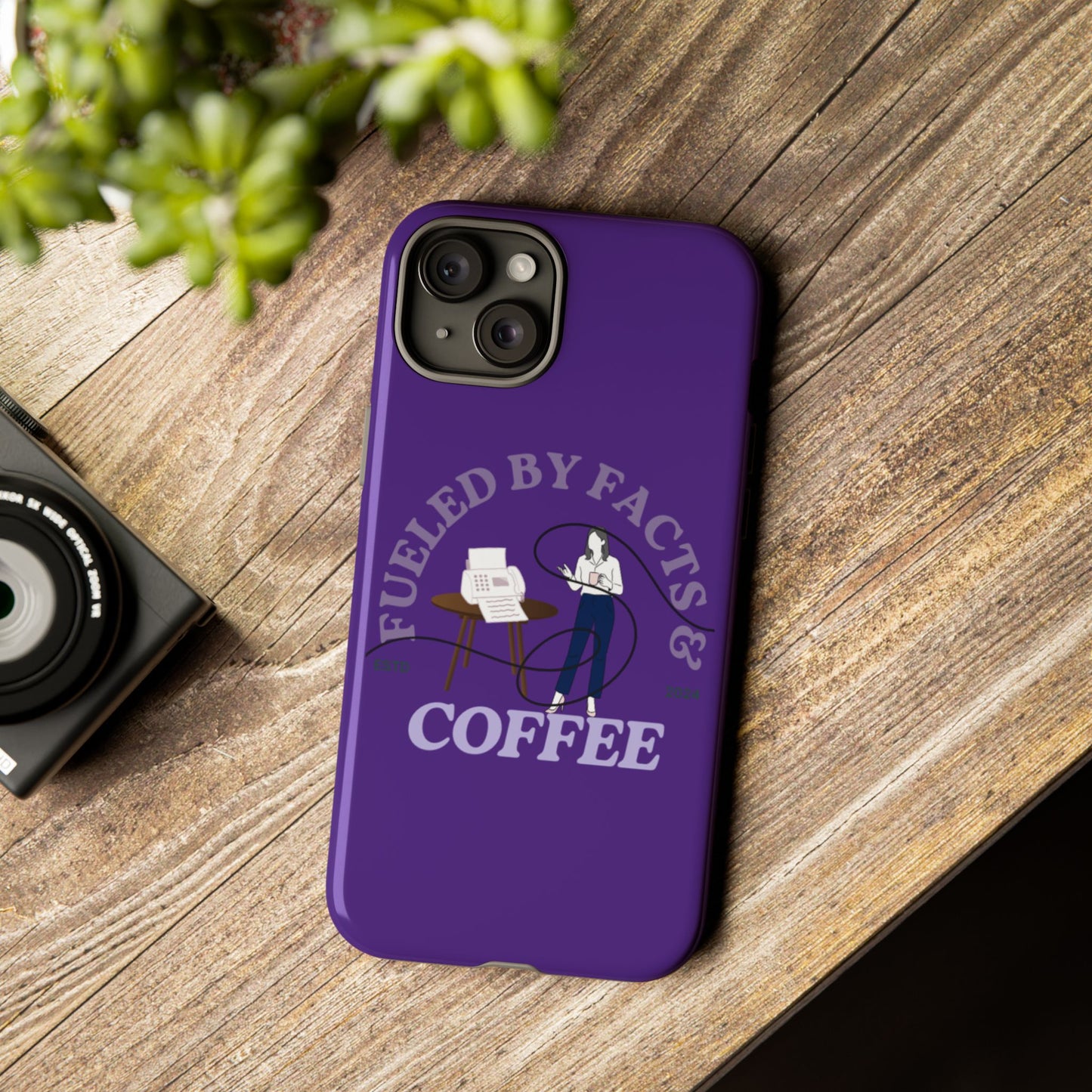 Fueled by Facts & Coffee Phone Case