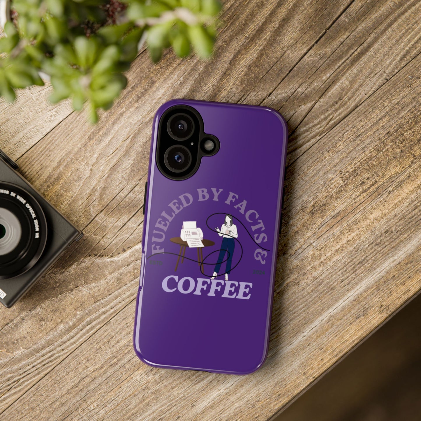 Fueled by Facts & Coffee Phone Case