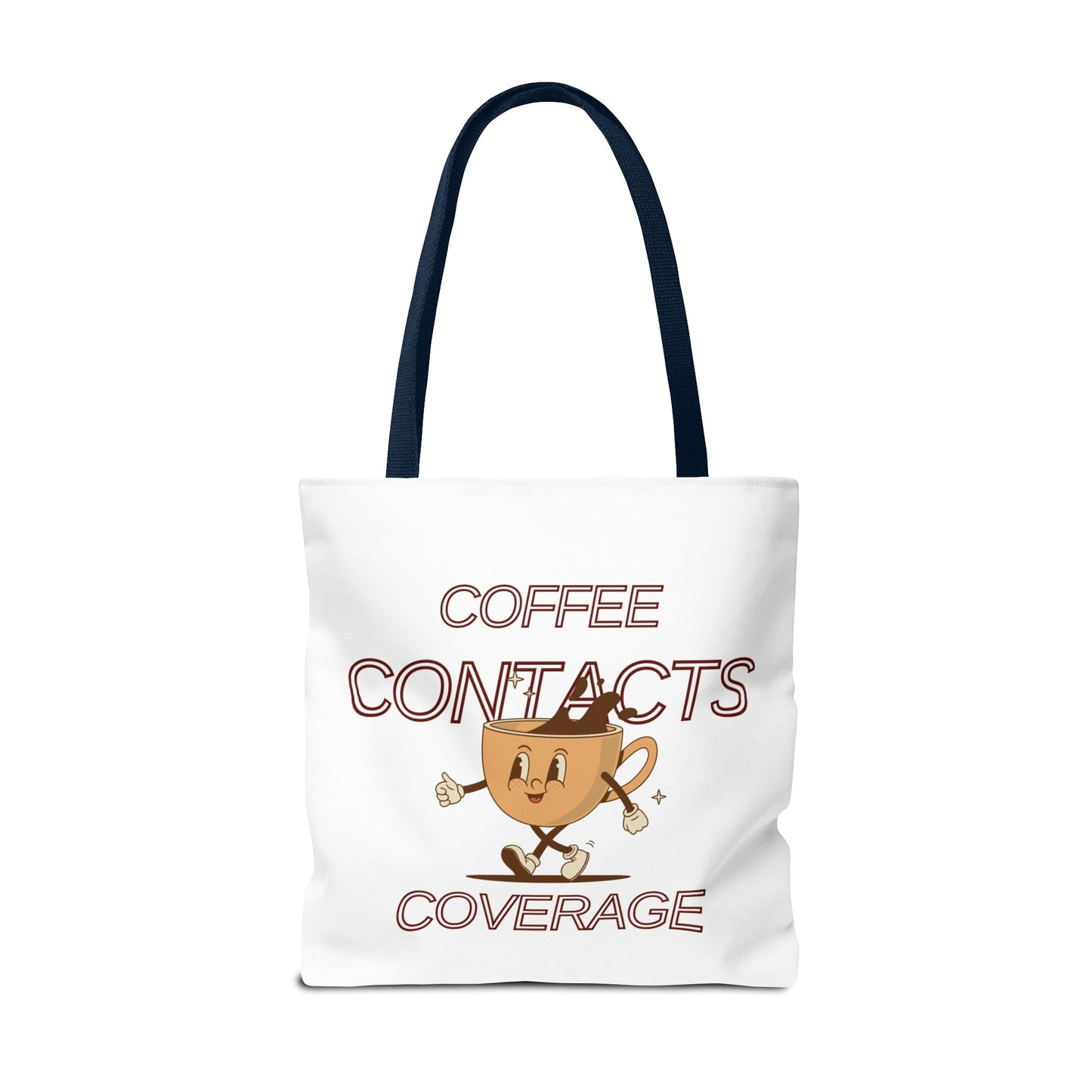 Coffee Contacts Coverage Tote Bag (AOP)