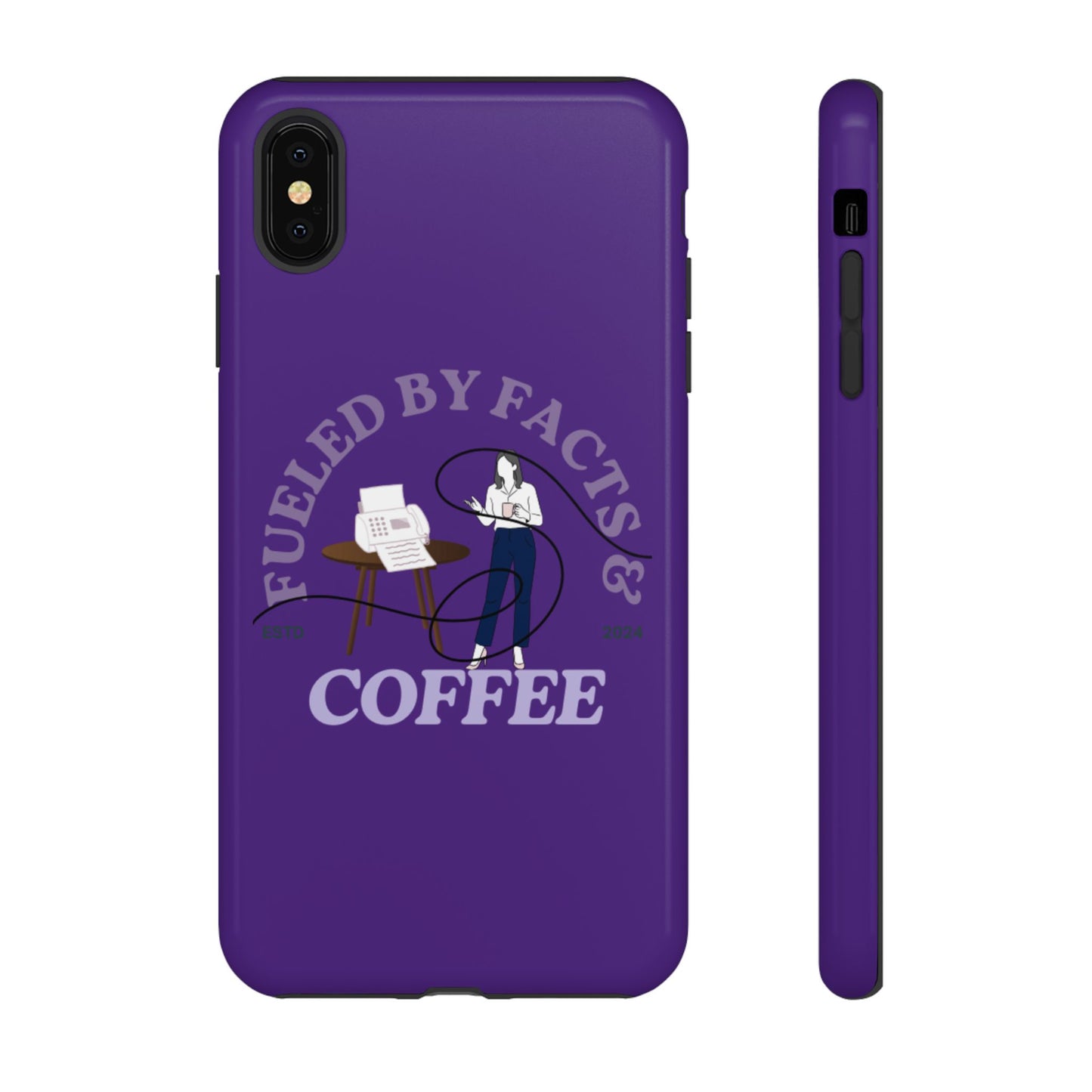 Fueled by Facts & Coffee Phone Case