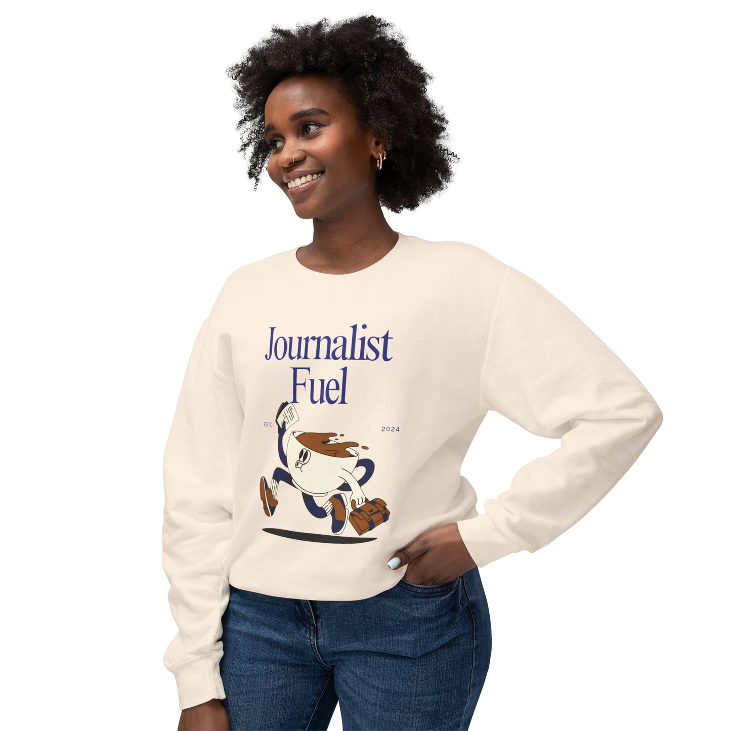 Journalist Fuel Lightweight Crewneck Sweatshirt