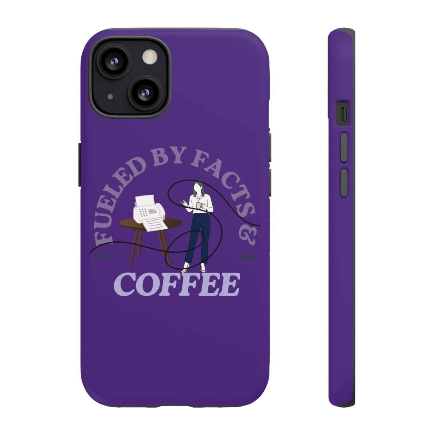 Fueled by Facts & Coffee Phone Case