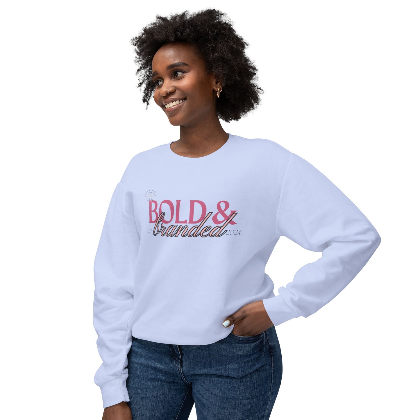 Bold & Branded Crewneck Lightweight Crewneck Sweatshirt