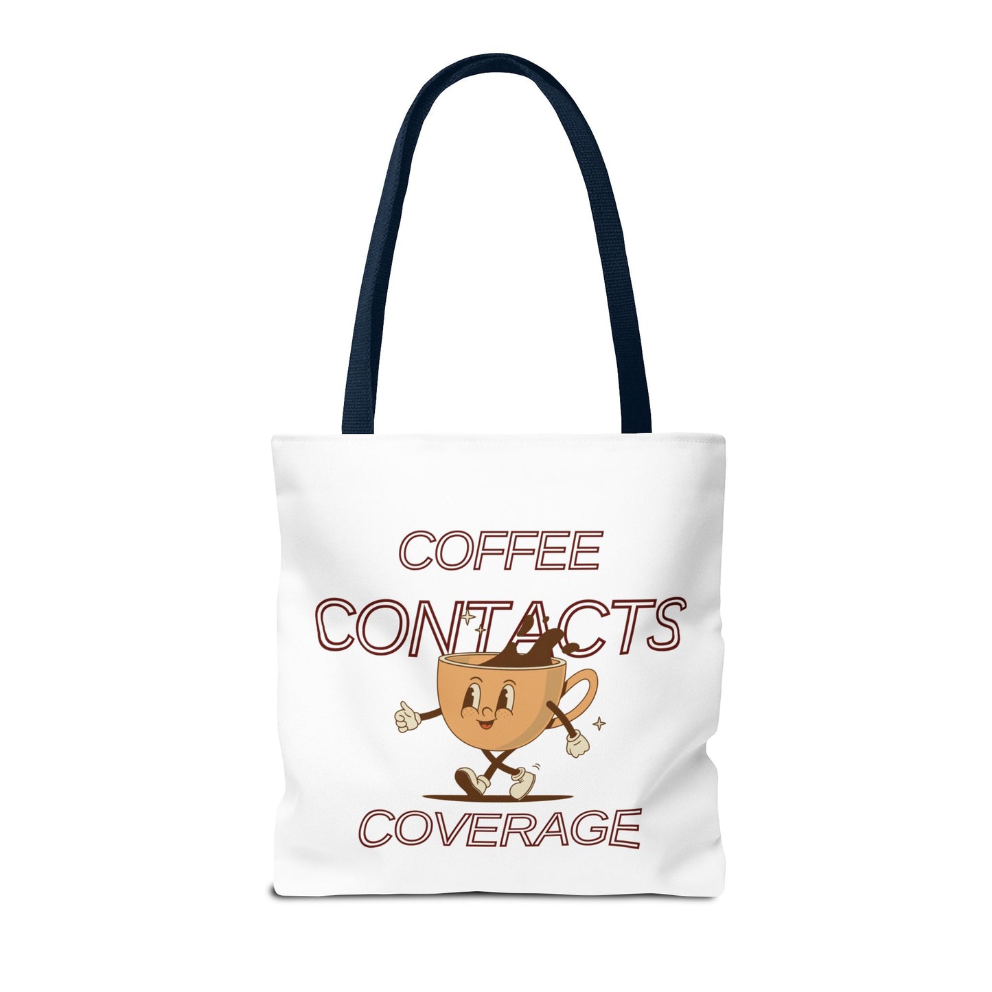 Coffee Contacts Coverage Tote Bag (AOP)