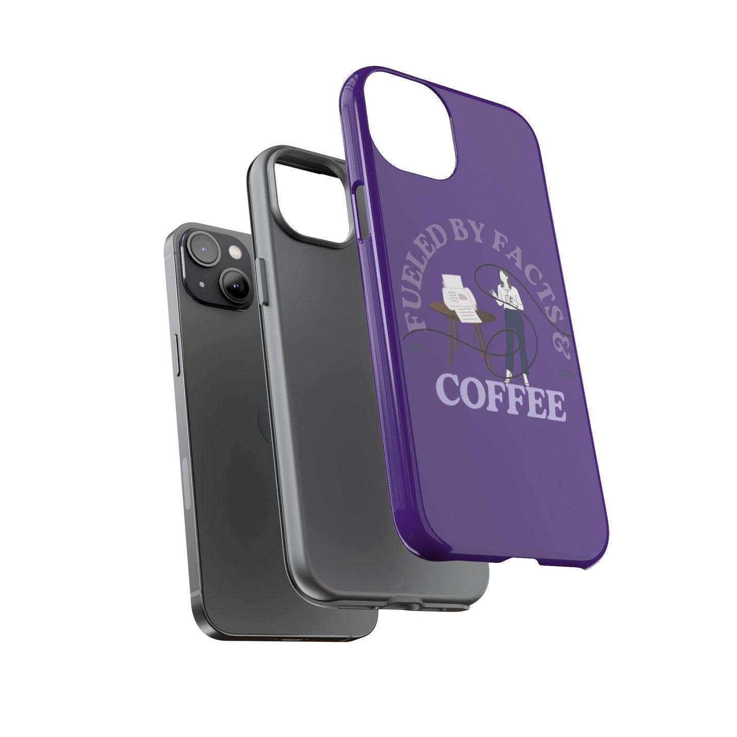 Fueled by Facts & Coffee Phone Case