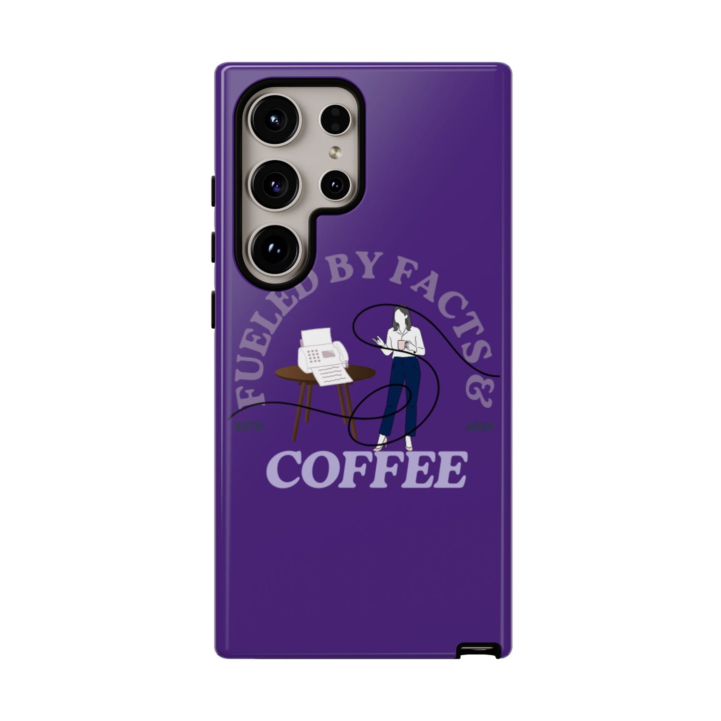 Fueled by Facts & Coffee Phone Case