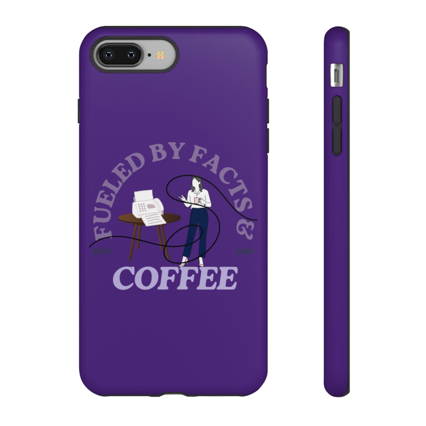 Fueled by Facts & Coffee Phone Case