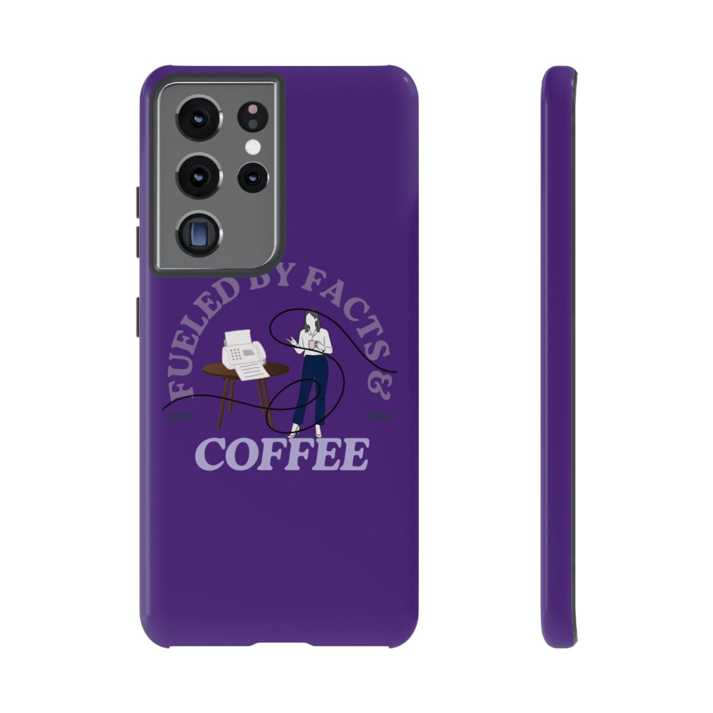 Fueled by Facts & Coffee Phone Case