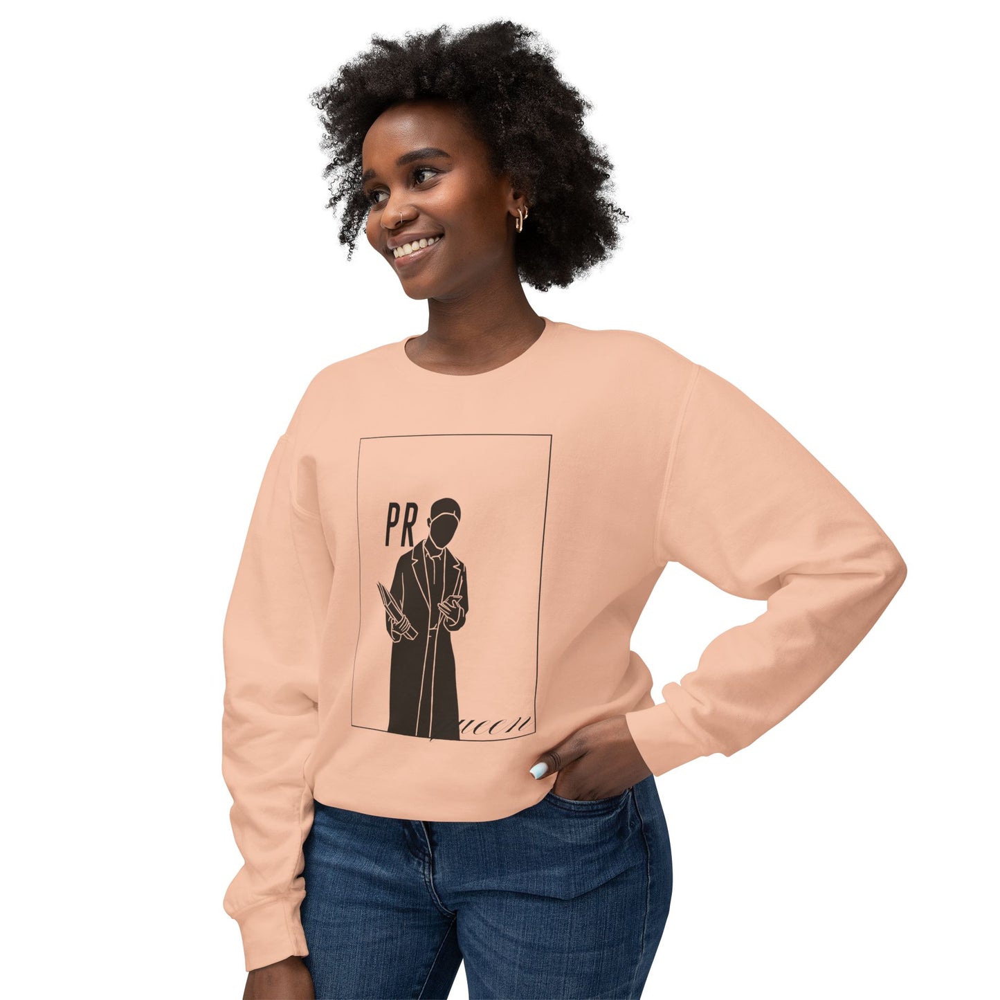 PR Queen Statement Pullover Unisex Lightweight Crewneck Sweatshirt