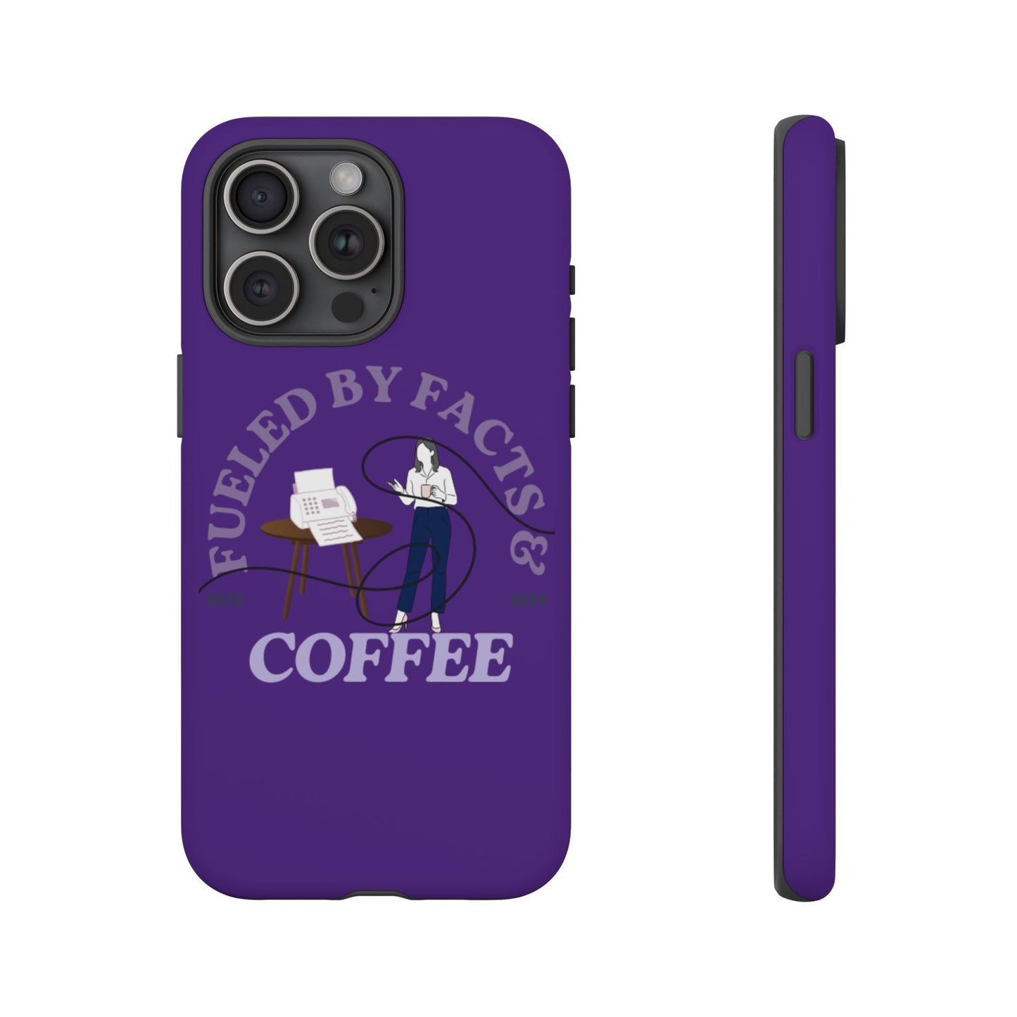 Fueled by Facts & Coffee Phone Case