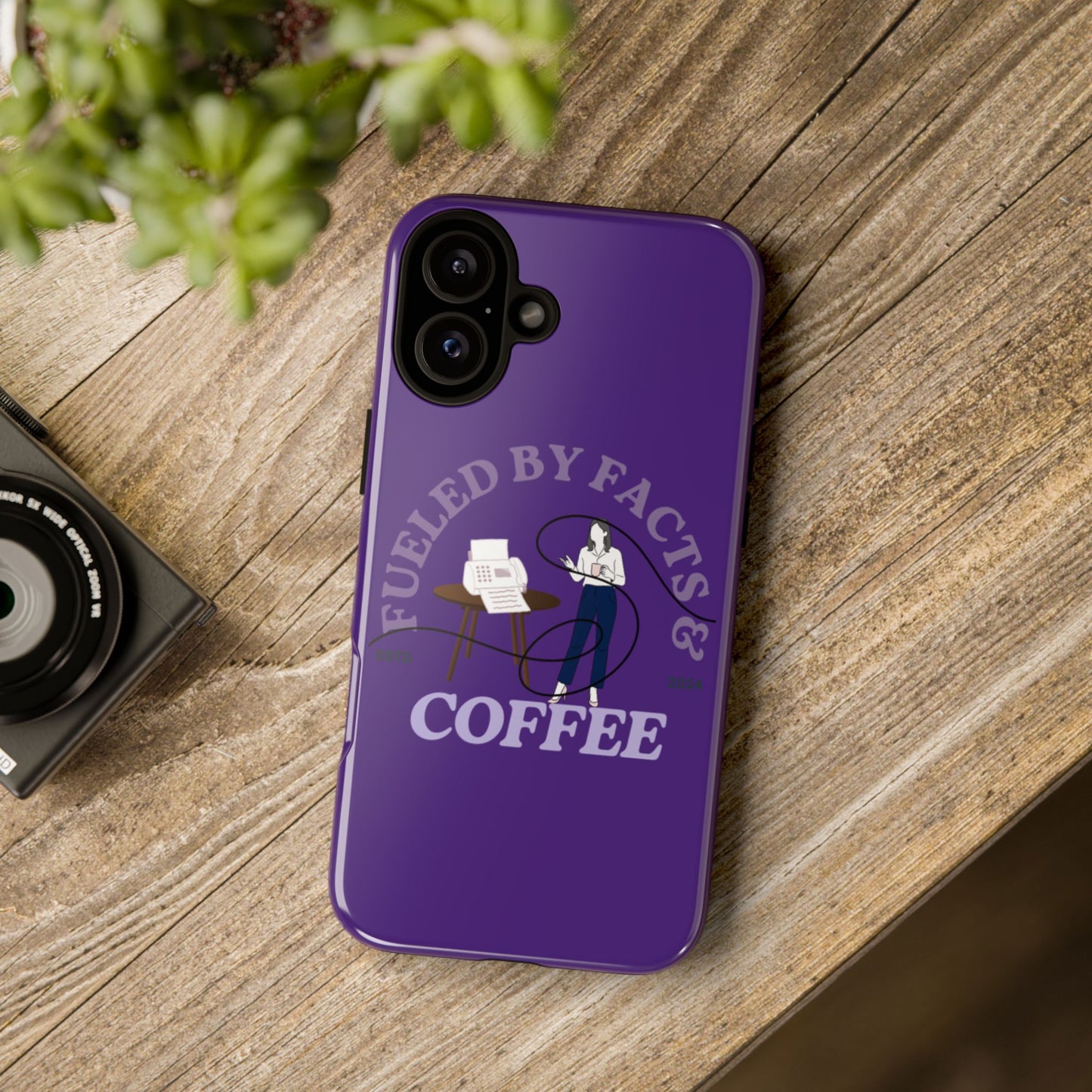 Fueled by Facts & Coffee Phone Case