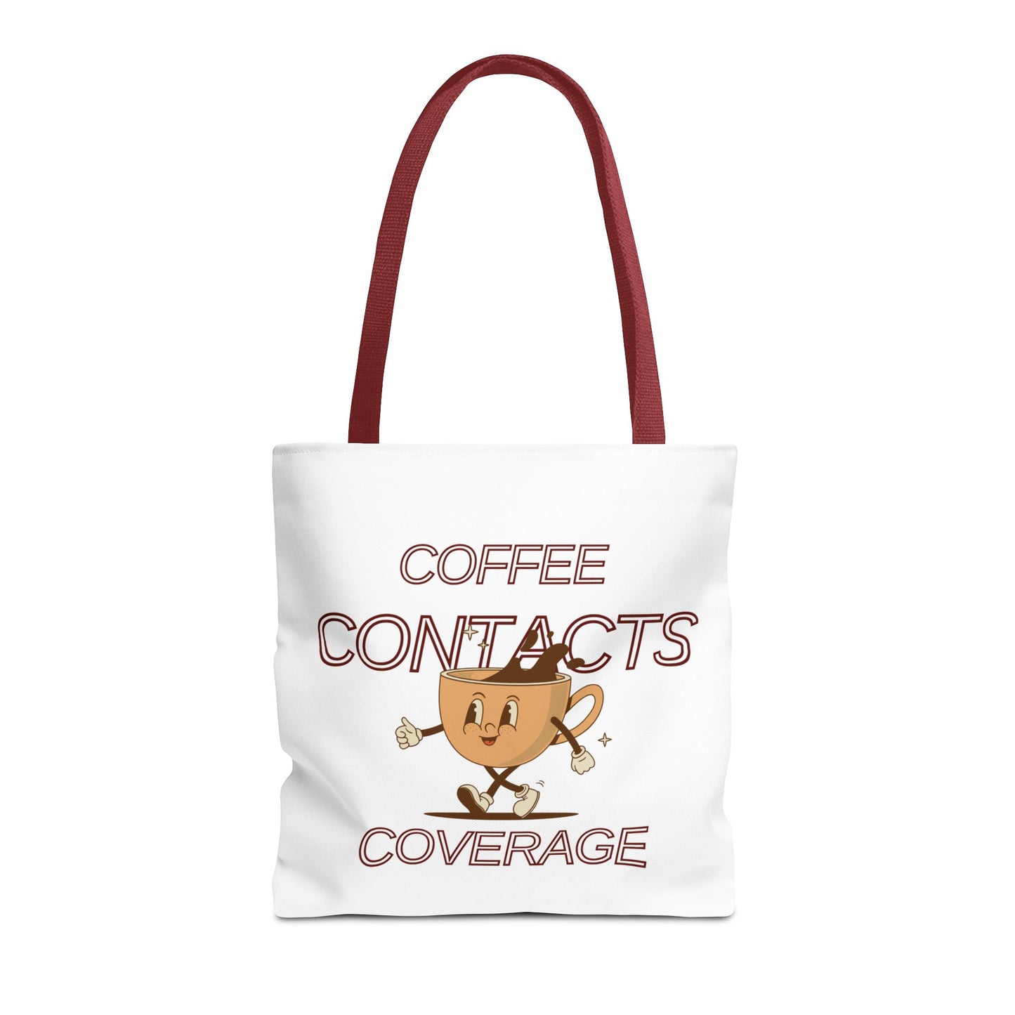 Coffee Contacts Coverage Tote Bag (AOP)