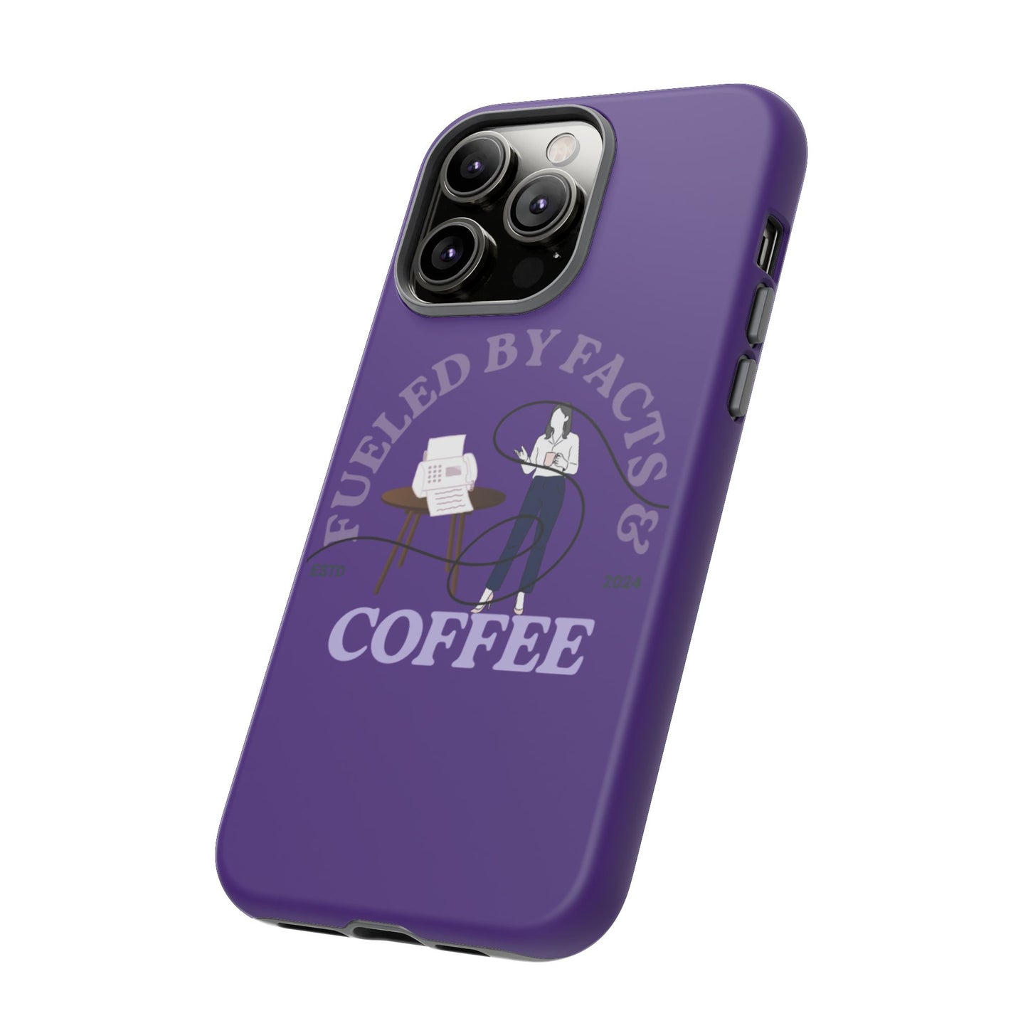 Fueled by Facts & Coffee Phone Case