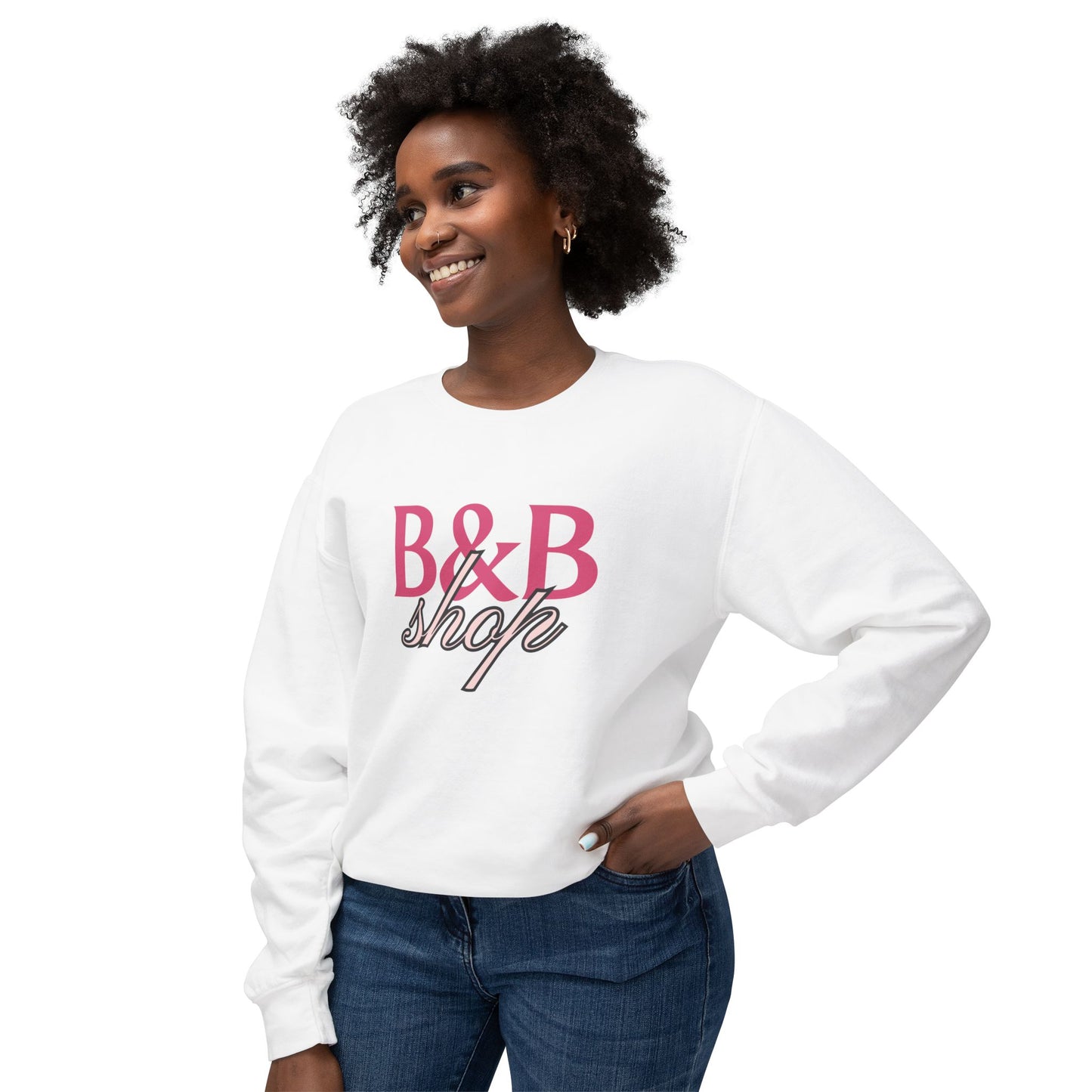 B&B Shop Signature Crewneck Unisex Lightweight Crewneck Sweatshirt