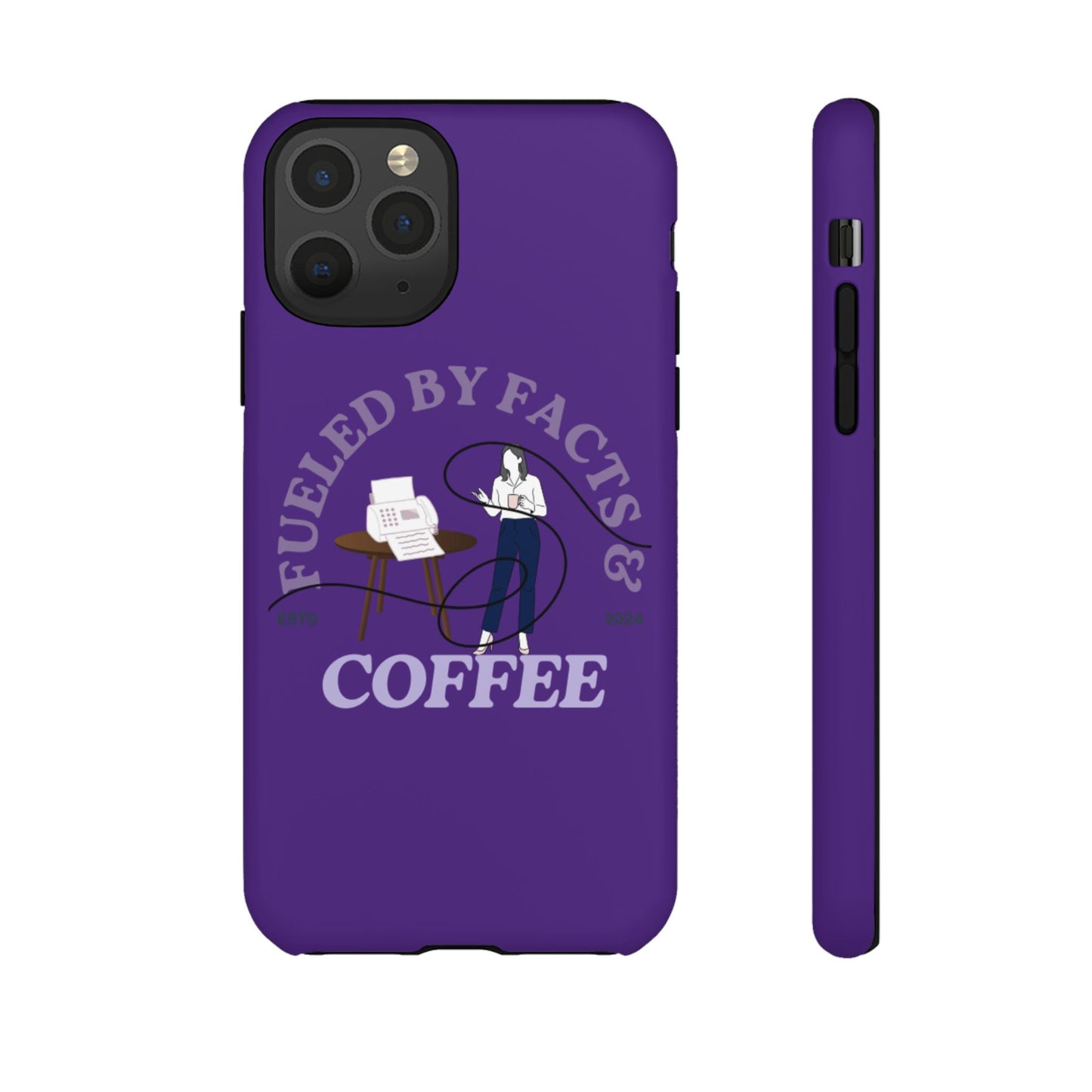 Fueled by Facts & Coffee Phone Case