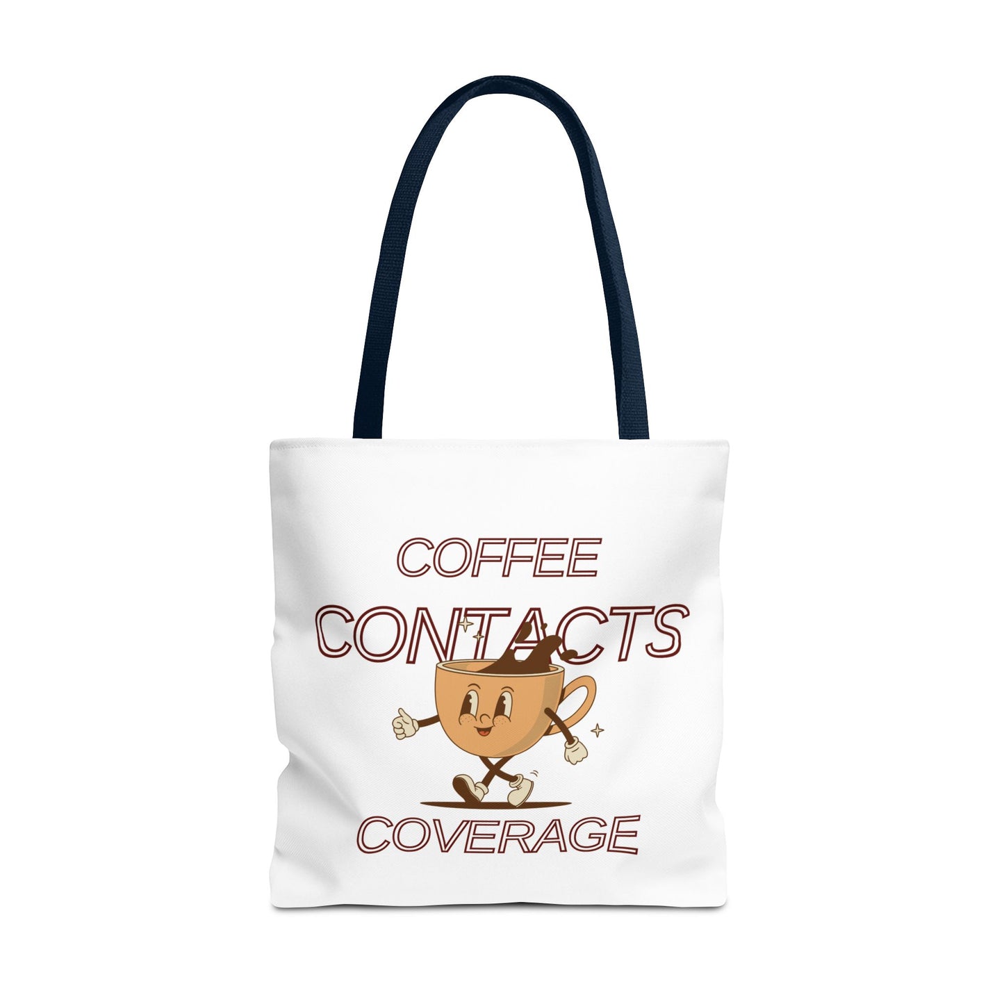 Coffee Contacts Coverage Tote Bag (AOP)