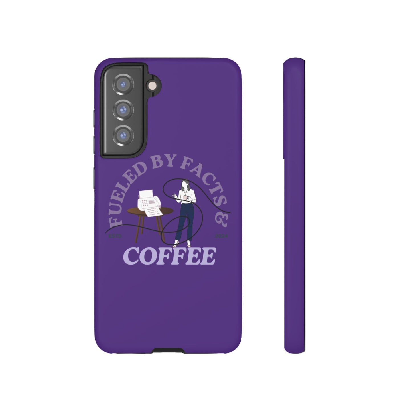 Fueled by Facts & Coffee Phone Case