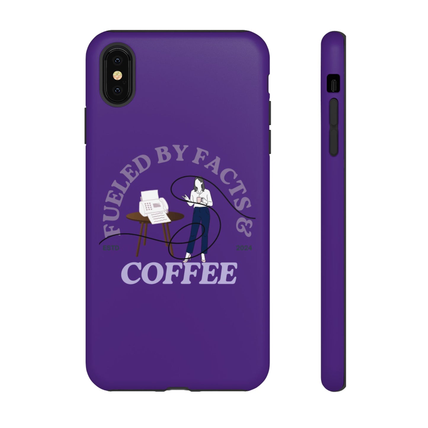 Fueled by Facts & Coffee Phone Case