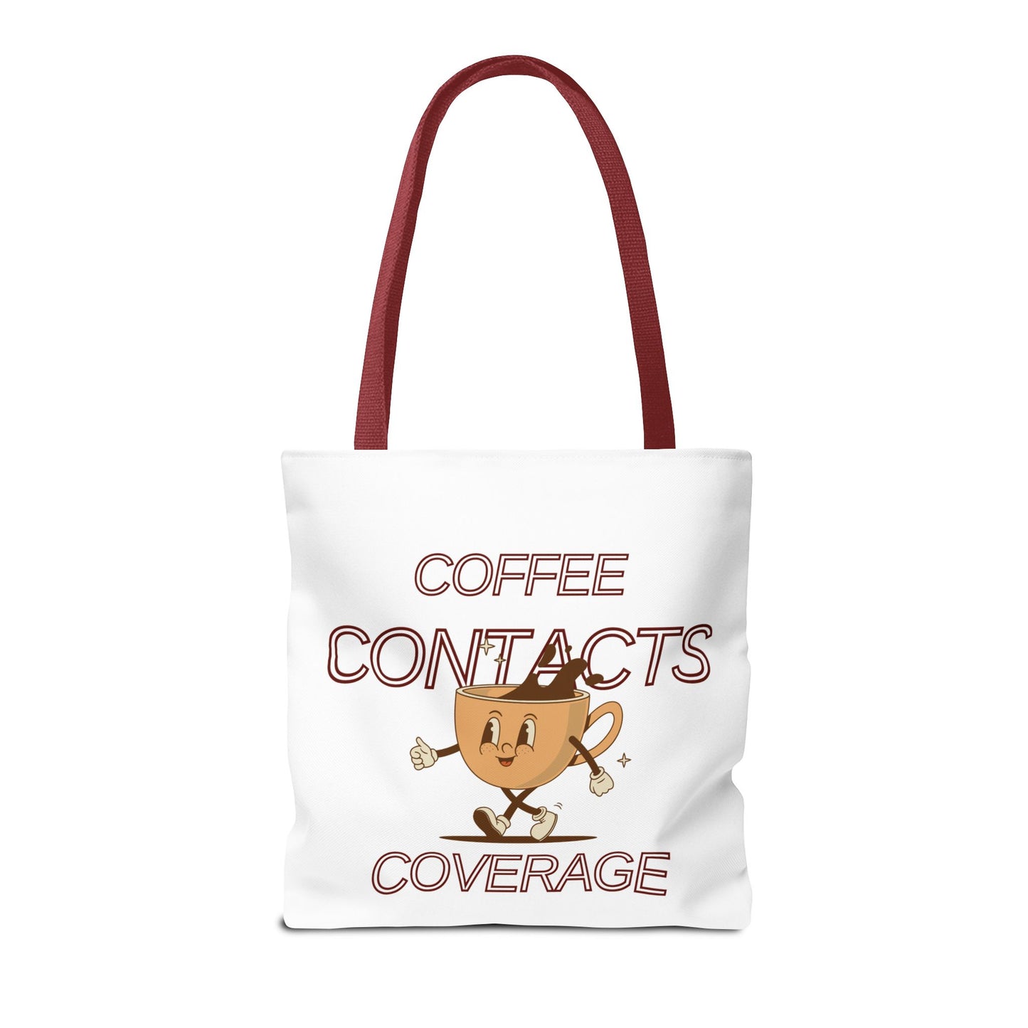 Coffee Contacts Coverage Tote Bag (AOP)