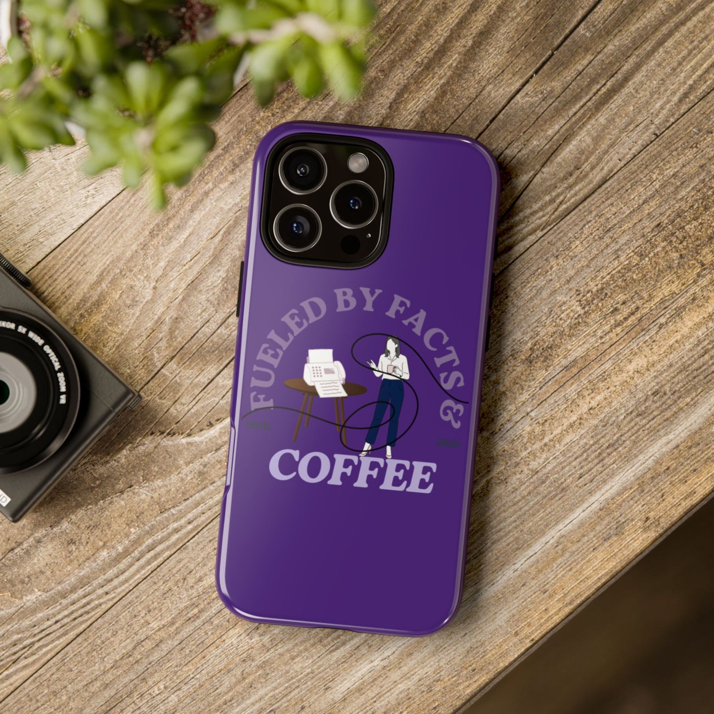 Fueled by Facts & Coffee Phone Case