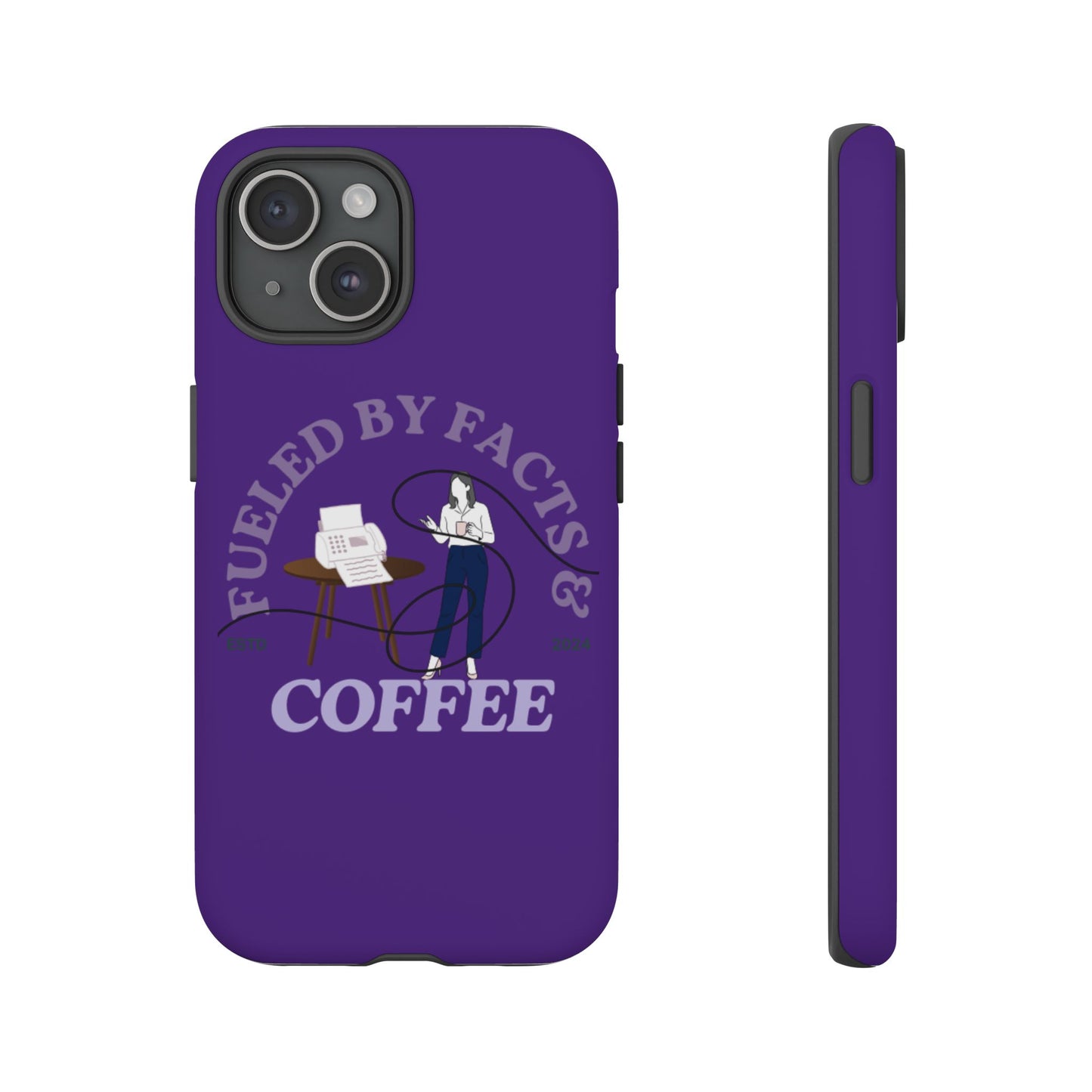 Fueled by Facts & Coffee Phone Case