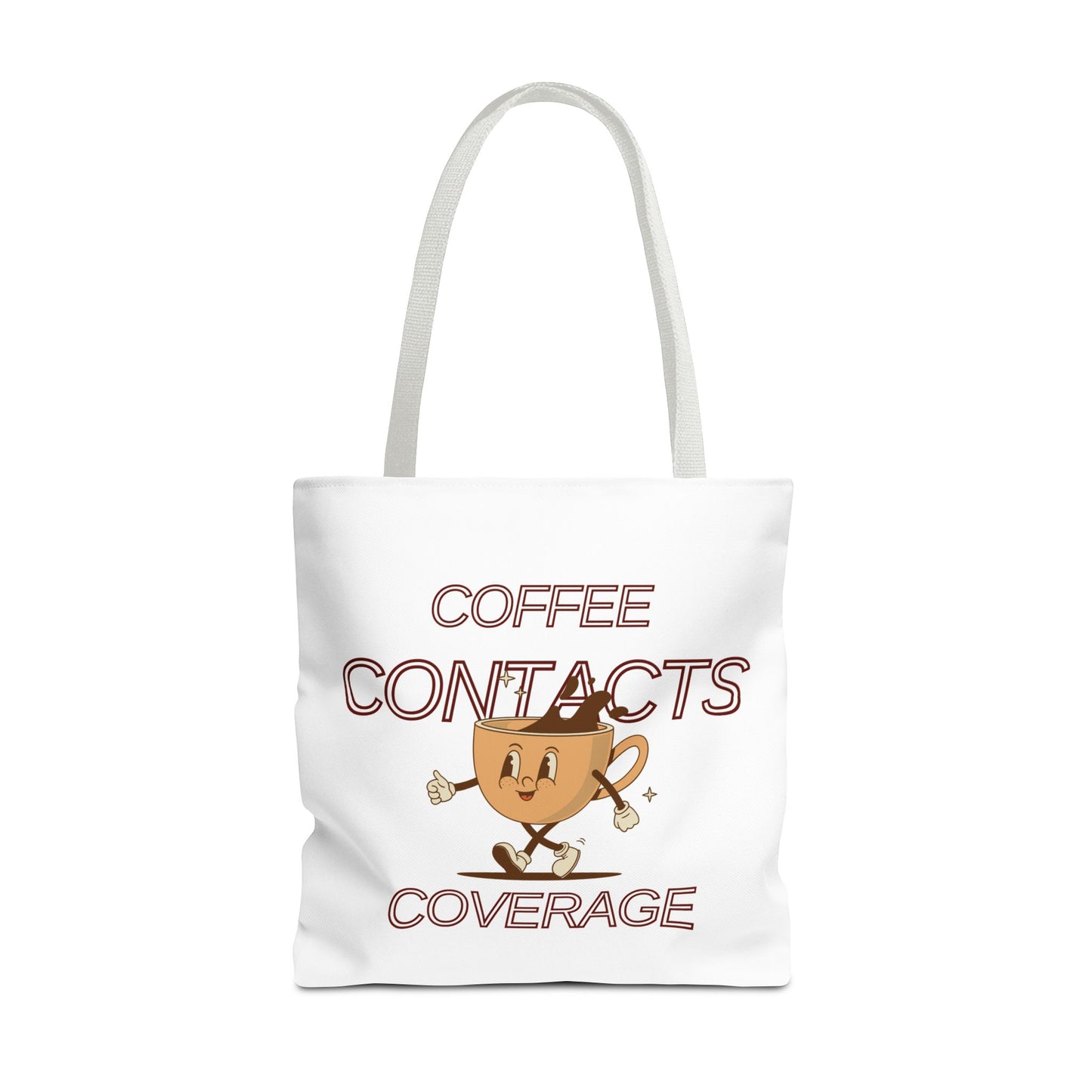 Coffee Contacts Coverage Tote Bag (AOP)