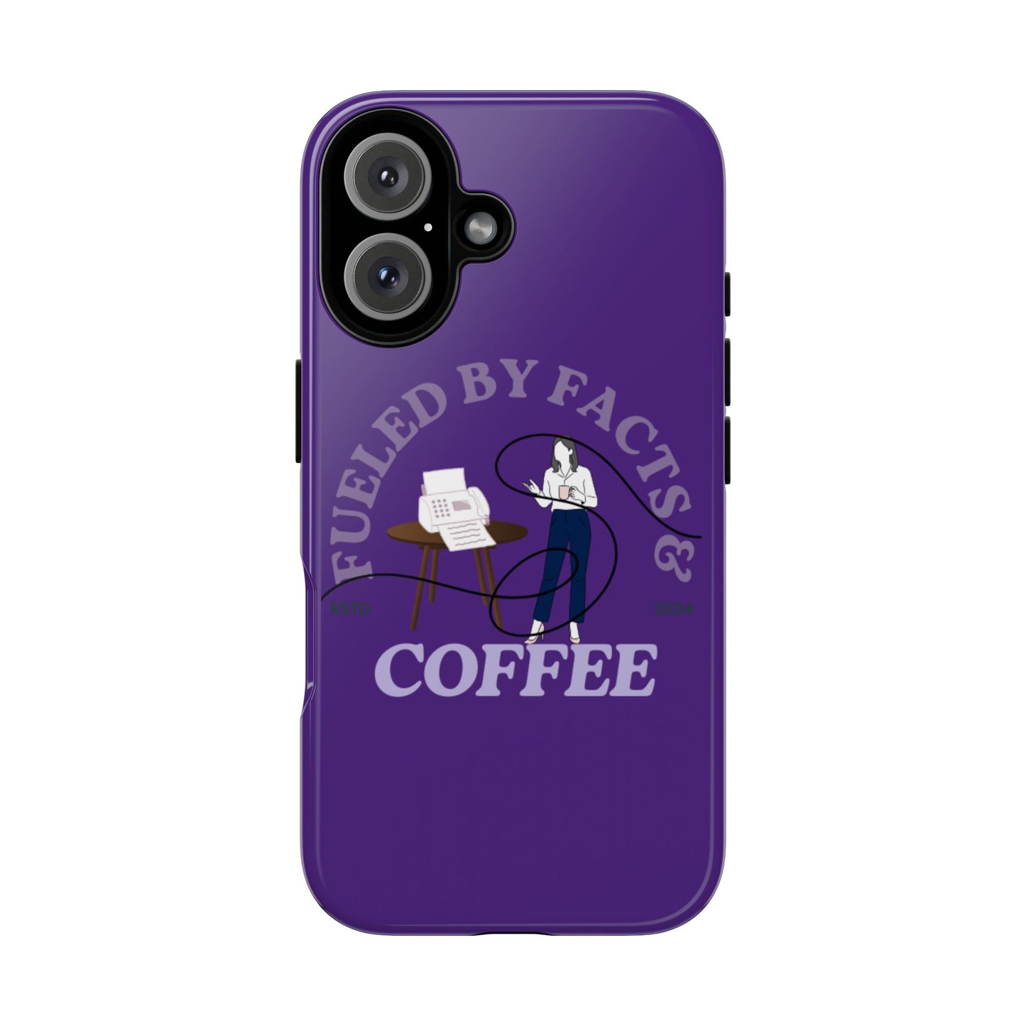 Fueled by Facts & Coffee Phone Case