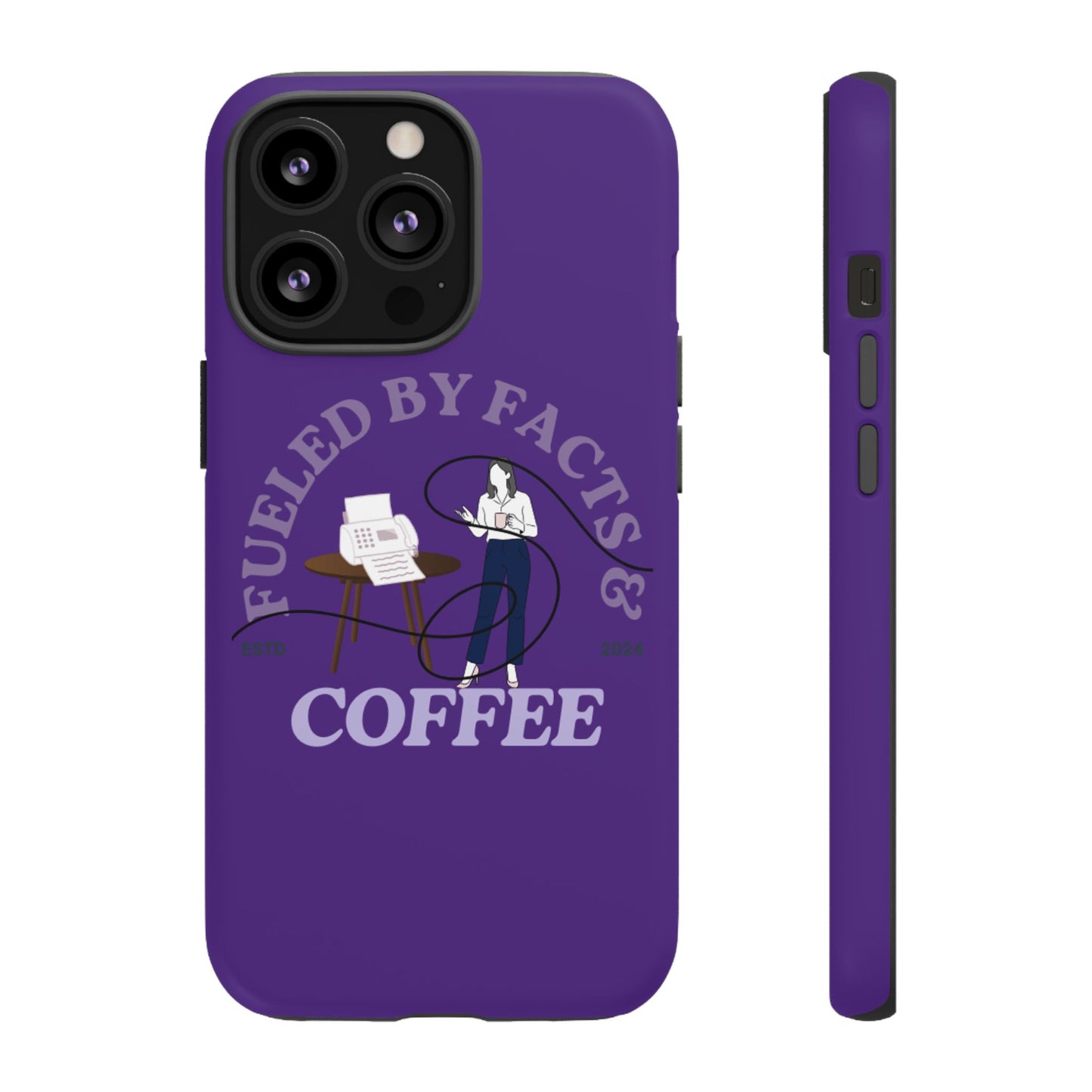 Fueled by Facts & Coffee Phone Case