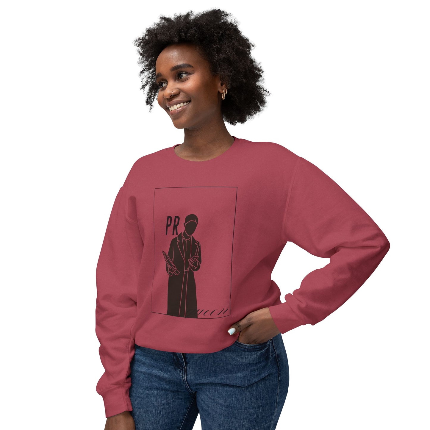 PR Queen Statement Pullover Unisex Lightweight Crewneck Sweatshirt