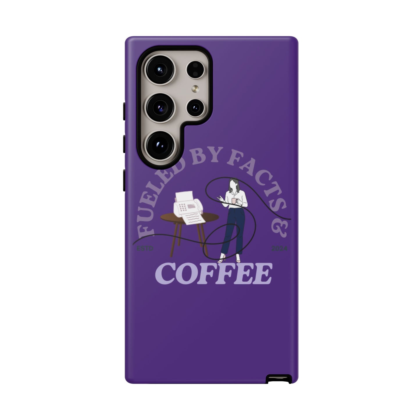 Fueled by Facts & Coffee Phone Case