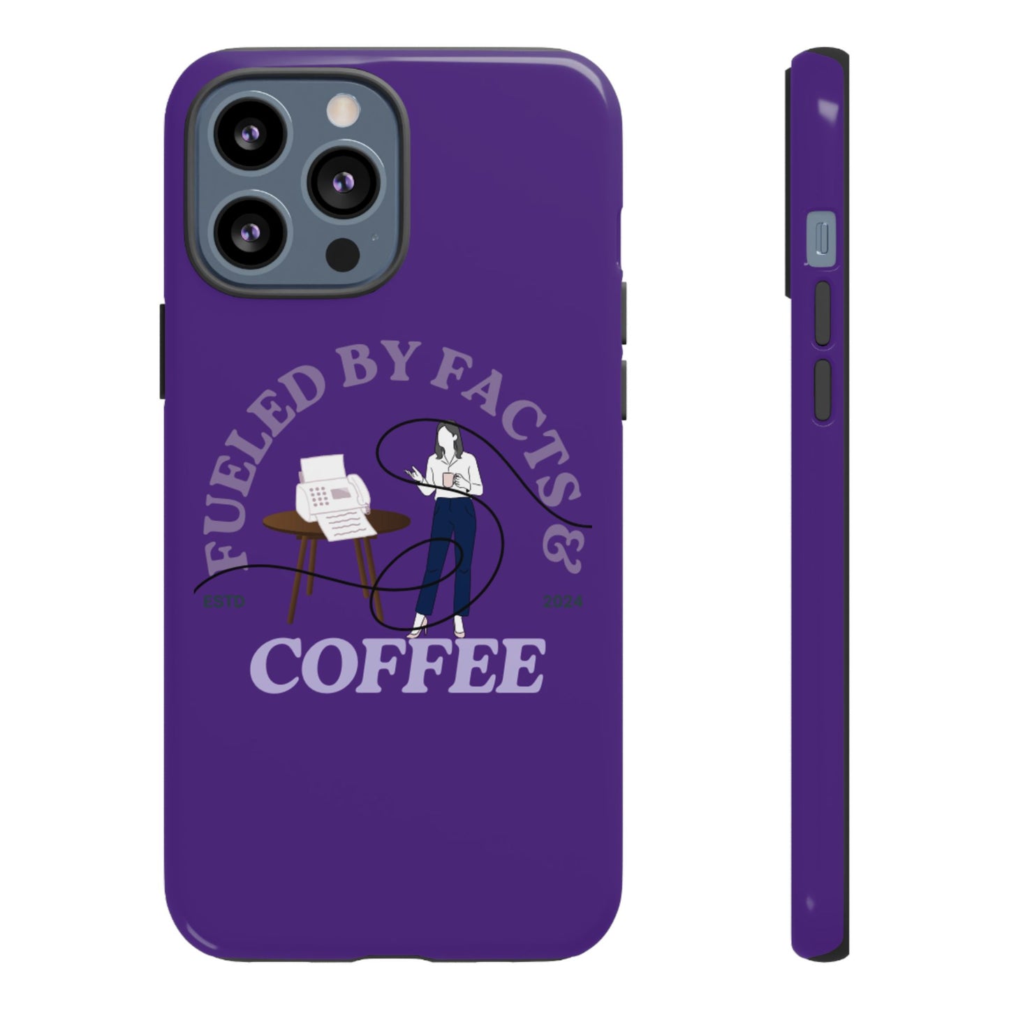 Fueled by Facts & Coffee Phone Case