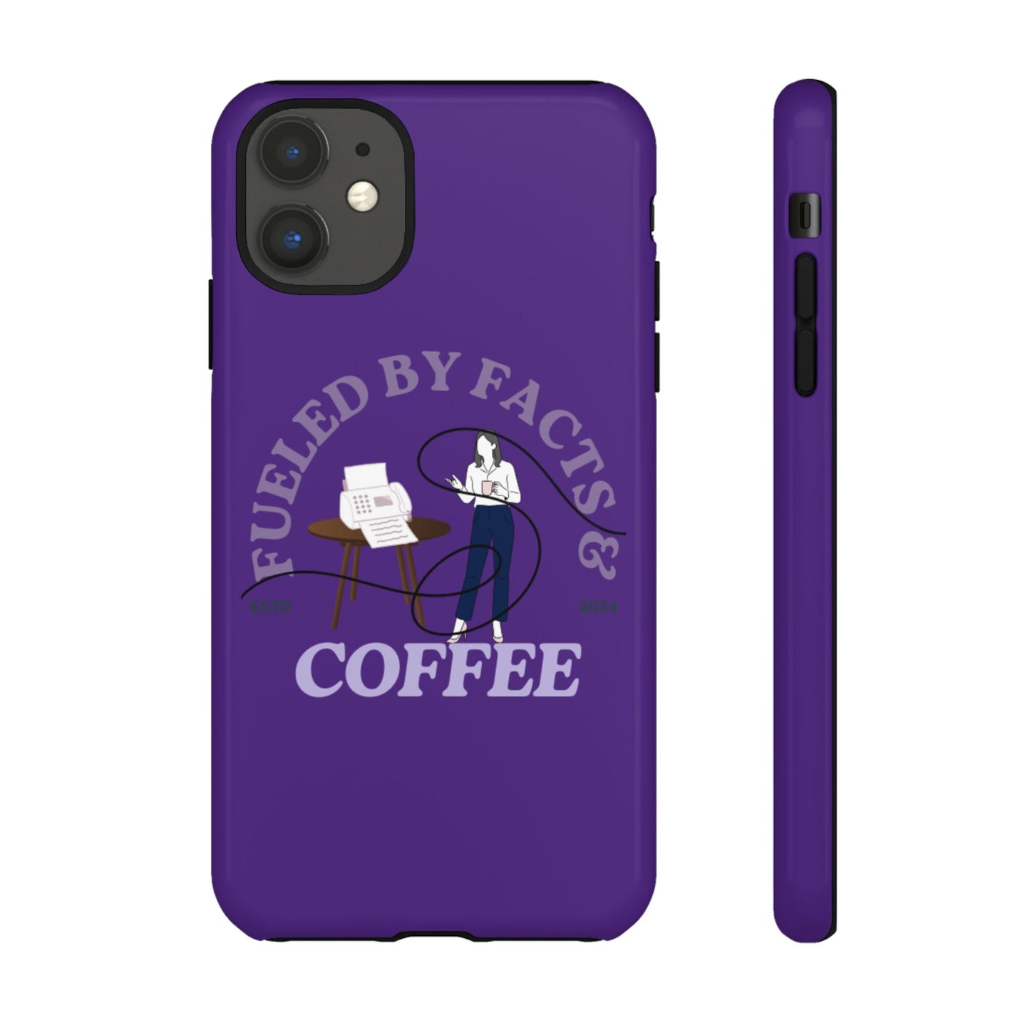 Fueled by Facts & Coffee Phone Case