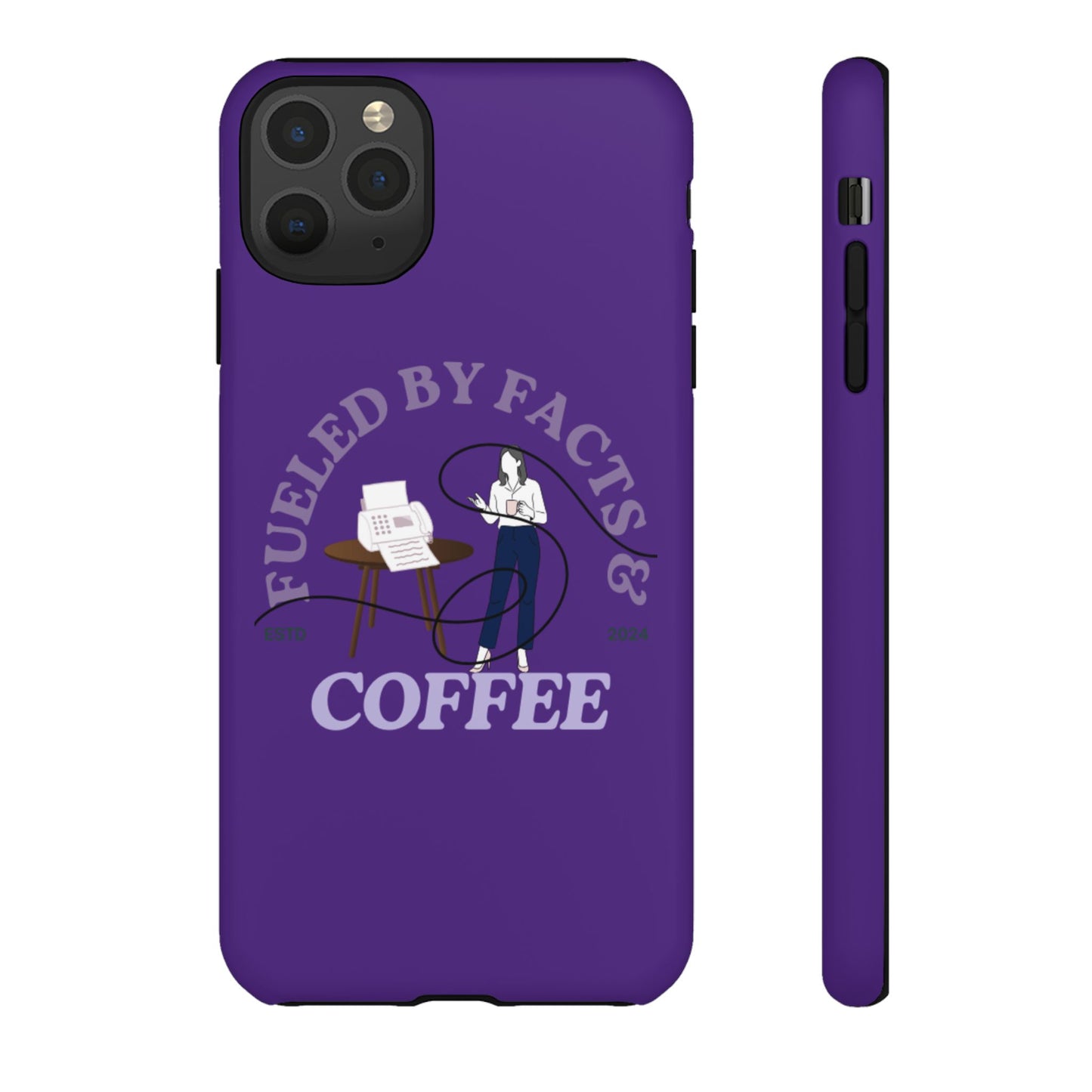 Fueled by Facts & Coffee Phone Case