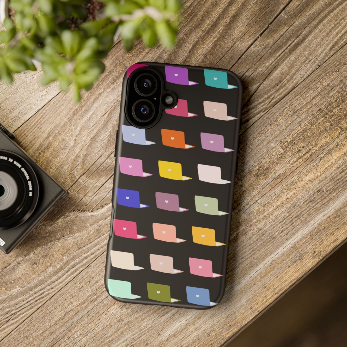 Colorful Laptop Icons Phone Case