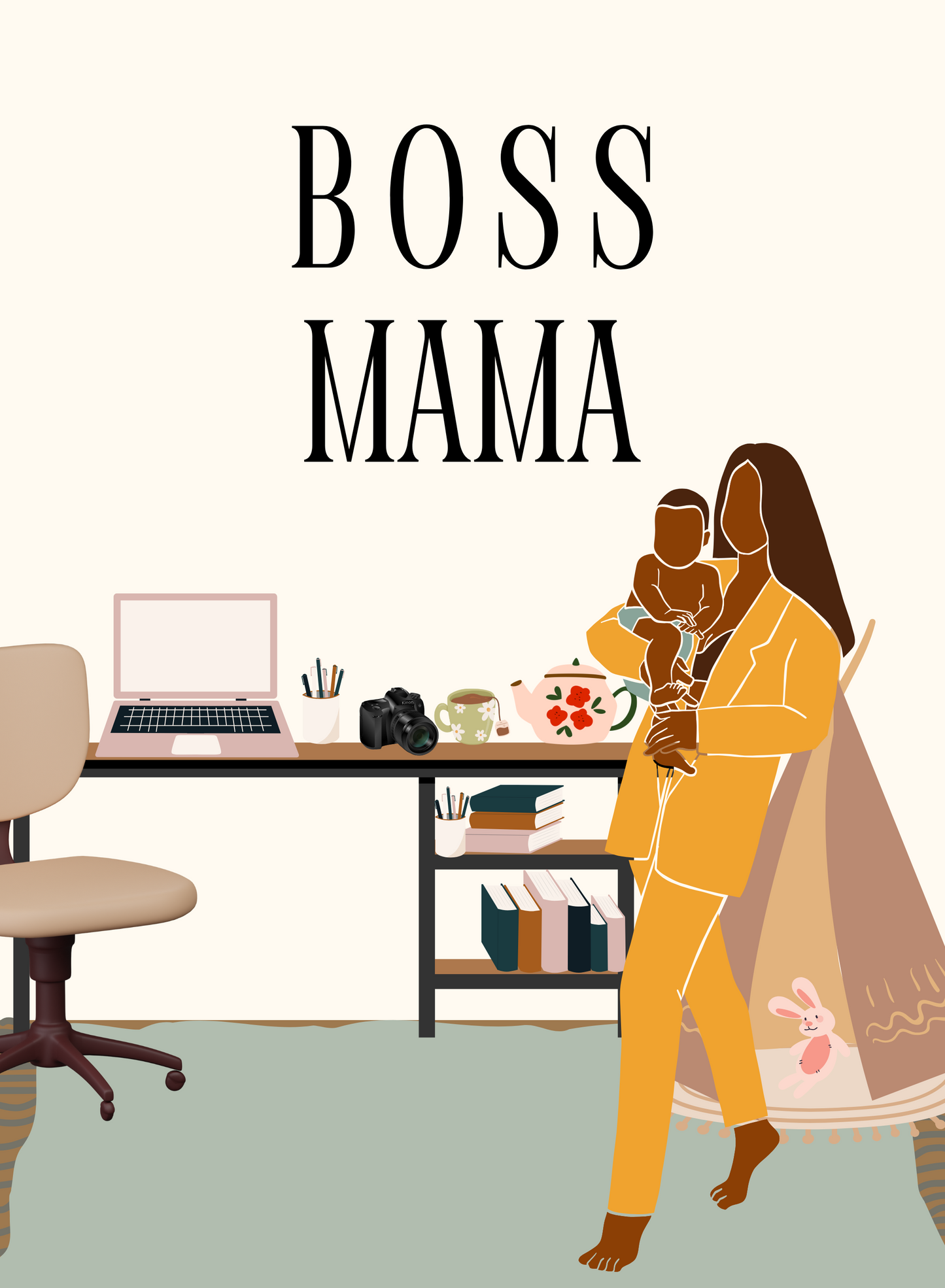 Boss Mama Matte Vertical Posters