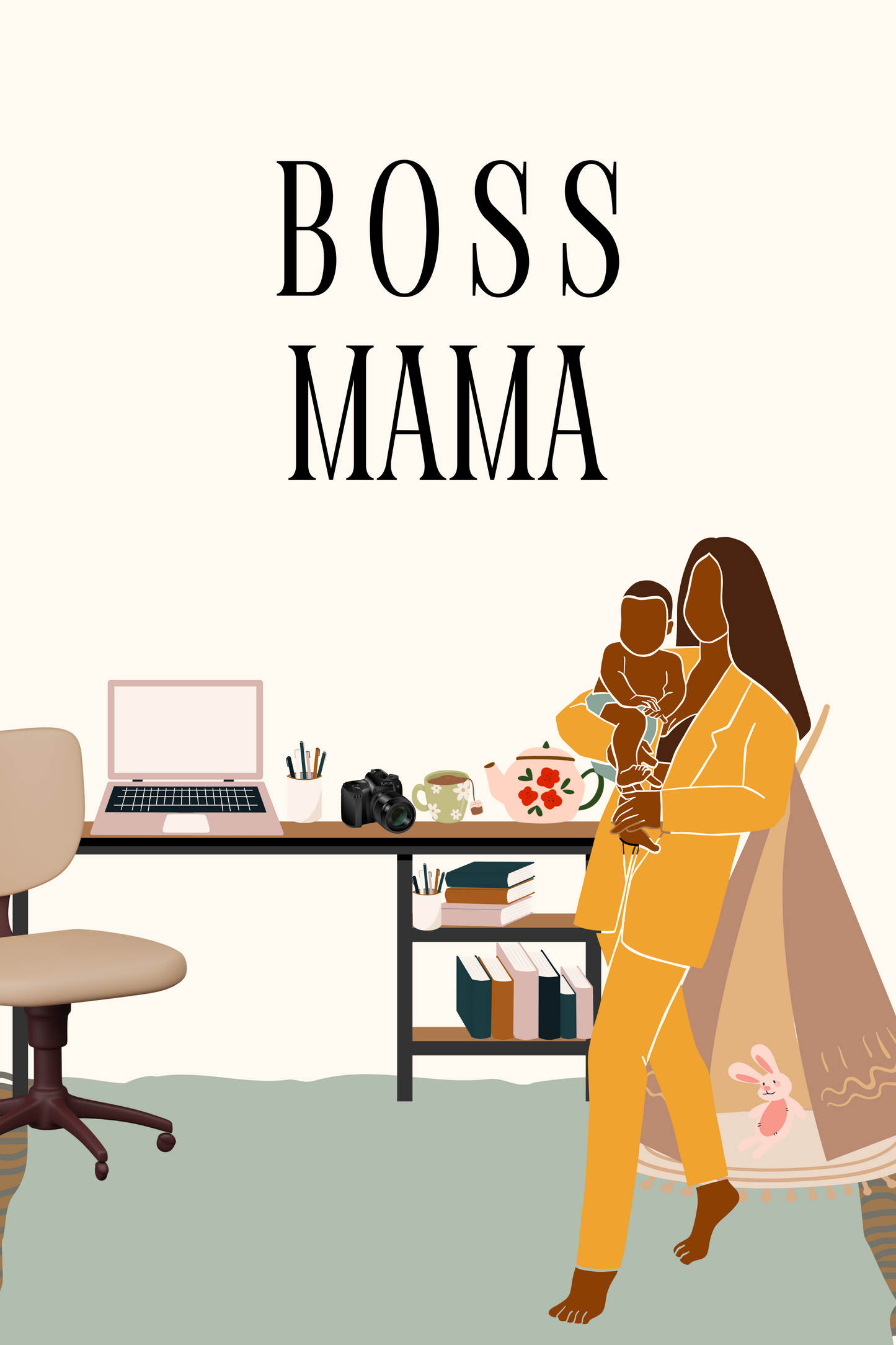 Boss Mama Matte Vertical Posters