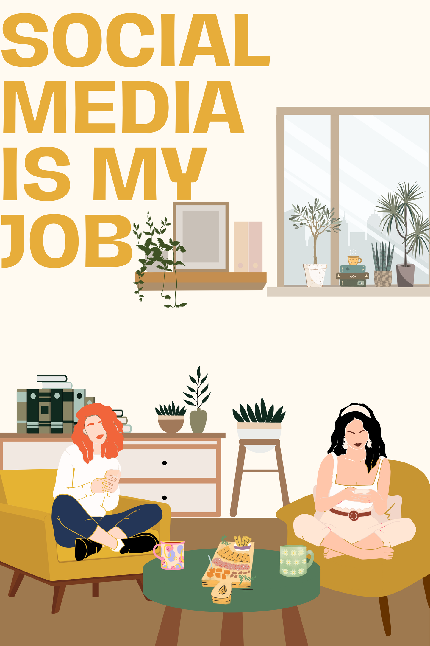 Social Media is My Job Matte Vertical Posters